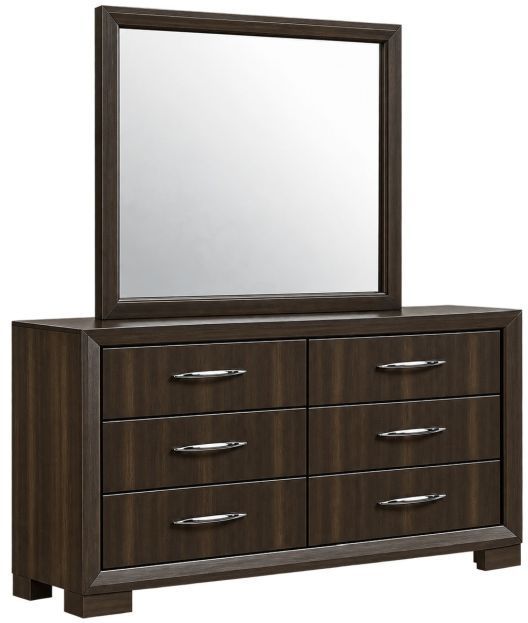 New Classic® Home Furnishings Langston Espresso Dresser and Mirror-0