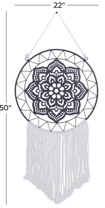 Deco Marche Black Macrame Home Wall Decor-4