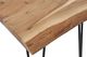 Jofran Inc. Nature's Edge Natural Chairside Table with Black Base-4