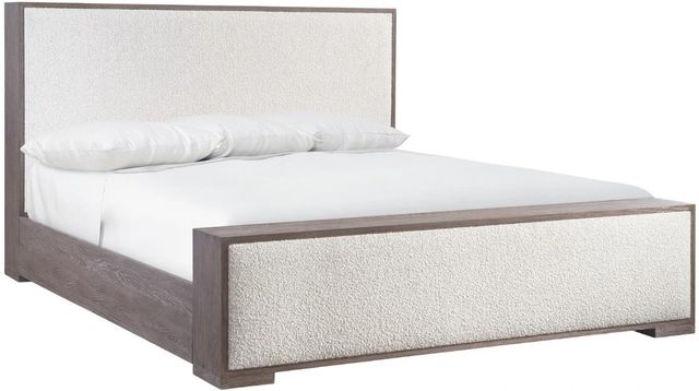 Bernhardt Casa Paros Playa/White King Upholstered Panel Bed-0