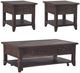 Liberty Furniture Paradise Valley 3-Piece Saddle Brown Occasional Table Set-0