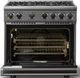 Viking® 7 Series 36" Damascus Gray Pro Style Natural Gas Range-1