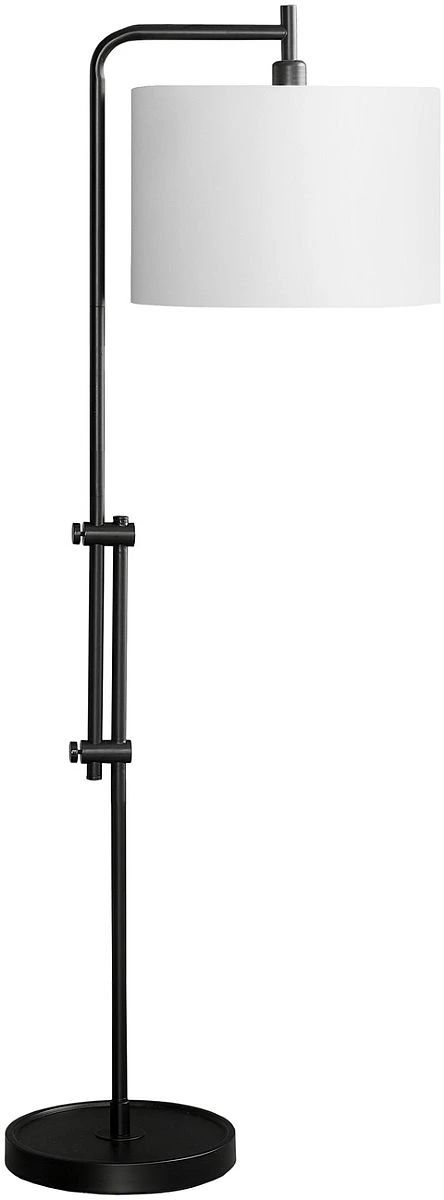 Monarch Specialties Inc. Black Floor Lamp with Double Rod-0