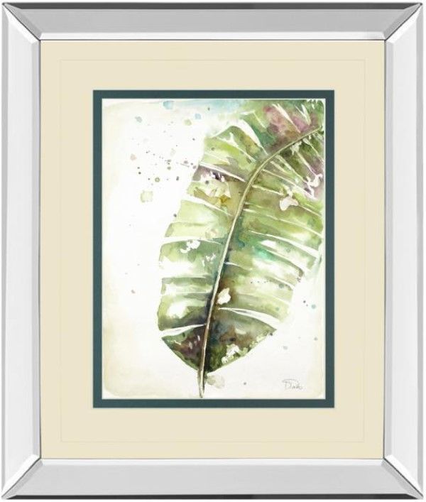 Classy Living Patricia Pinto Watercolor Plantain Leaves Il Wall Art-0