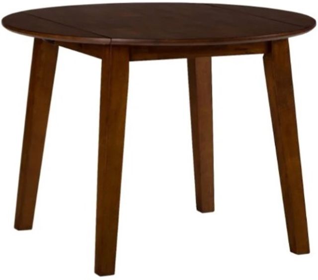 Jofran Inc. Simplicity Espresso Round Drop Leaf Dining Table-0