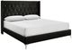 New Classic® Home Furnishings Huxley Black California King Upholstered Panel Bed-0