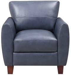 Leather Italia™ Georgetowne Traverse Ocean Blue Accent Chair