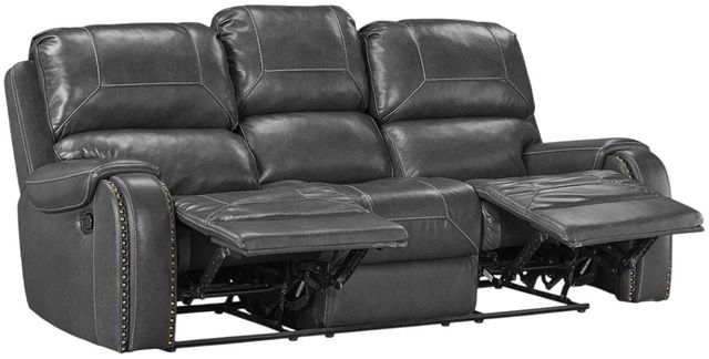 Albany Industries Winslow Gray Manual Reclining Sofa-3