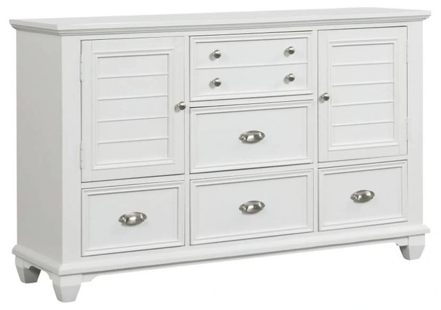 New Classic® Home Furnishings Jamestown White Dresser-0