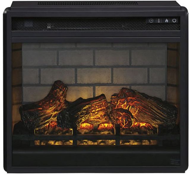 Signature Design by Ashley® Willowton 4-Piece Whitewash Entertainment Center with Electric Fireplace-3