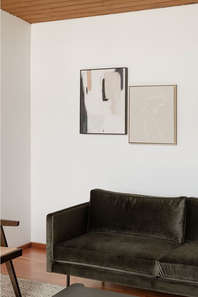 Moe's Home Collection Line Gold Framed Wall Decor-4