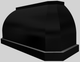 Vent-A-Hood® Designer Series 60" Black Wall Mounted Range Hood-1