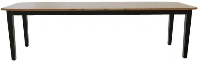 Mavin Customizable 84" Boat Extendable Dining Table with 2 Leaves-1