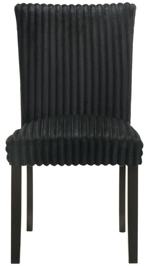 Coaster® Dermott 2-Piece Black Upholstered Dining Side Chair Set-3