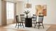 Coaster® Hamlyn 5-Piece Black Round Wood Dining Table Set-1