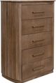 International Furniture Direct Mezquite Brown 5-Drawer Chest-0