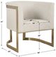 Uttermost® Bellina Driftwood Tan/Gold Accent Chair-2