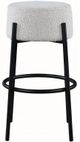 Meridian Furniture Avalon Cream/Matte Black Bar Stool-1