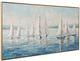 Bassett Mirror Sailing Day Blue/White Framed Canvas-1