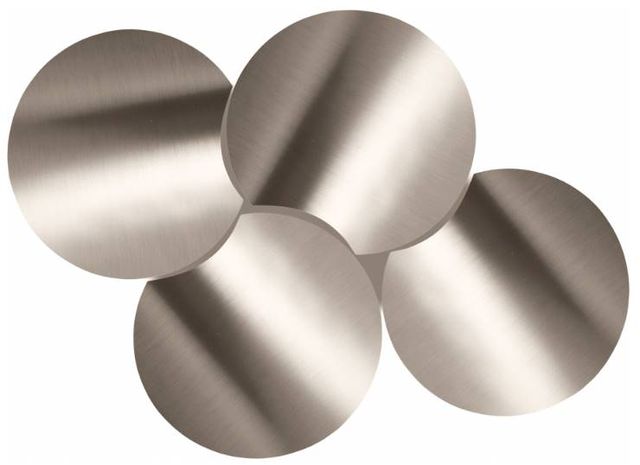 Meridian Furniture Dimple 4-Piece Silver 20" Modular Nesting Coffee Table Set-2
