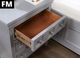 Furniture of America® Castlile Gray 3-Drawer Nightstand-2
