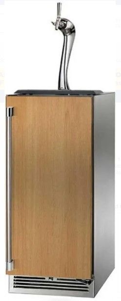 Perlick® Signature Panel Ready/Stainless Steel 15" Right Hinge Built-in Indoor Beer Dispenser-0