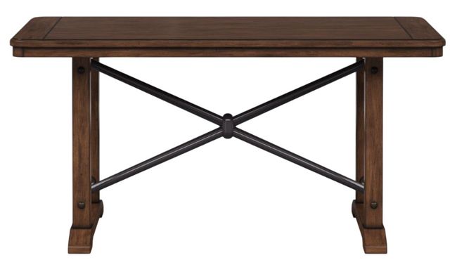 Bernards Danville 7-Piece Brown Counter Height Dining Set-1