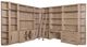 Parker House® Breckenridge Medium Brown 22" Open Top Bookcase-2