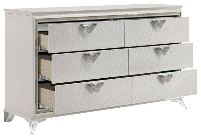 Homelegance® Audra Gold/White Dresser-3