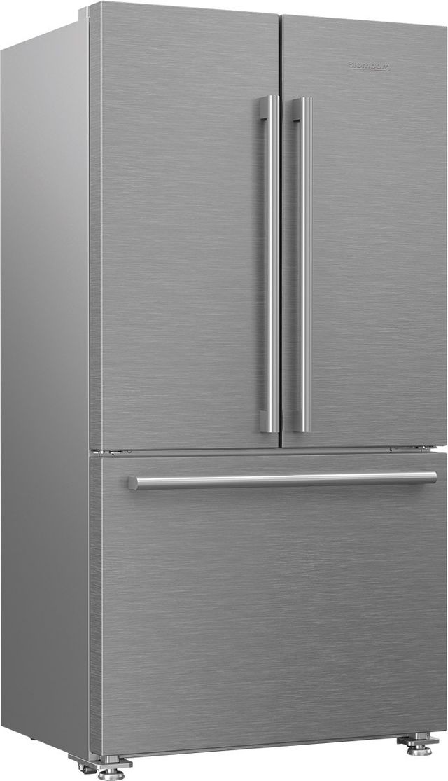 Blomberg® 36 in. 19.9 Cu. Ft. Fingerprint Resistant Stainless Steel Counter Depth French Door Refrigerator-1