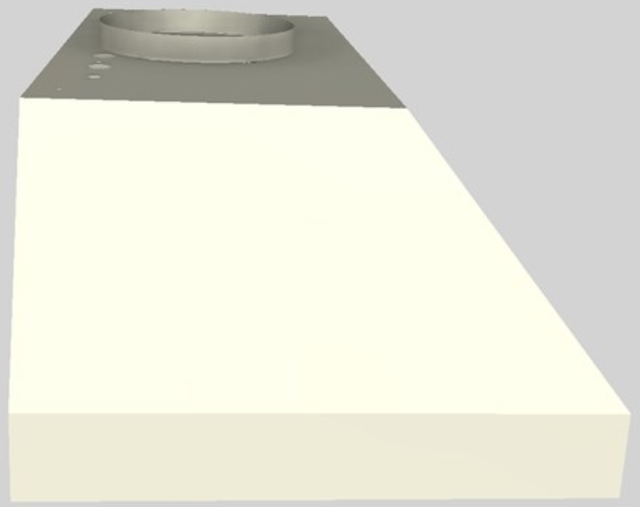 Vent-A-Hood® 30" Biscuit Wall Mounted Liner Insert-1