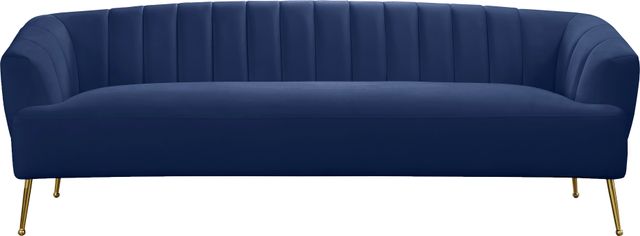 Meridian Furniture Tori Navy Velvet Sofa-3