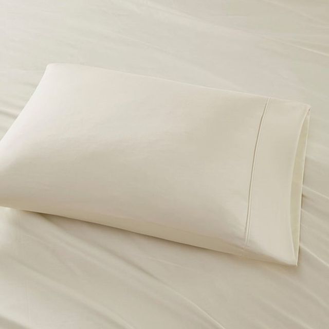 Olliix by Madison Park 6 Piece Ivory Queen 800 Thread Count Cotton Rich Sateen Sheet Set-2