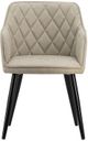 A & B Home Taupe Dining Chair-1
