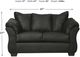 Signature Design by Ashley® Darcy Black Loveseat-2