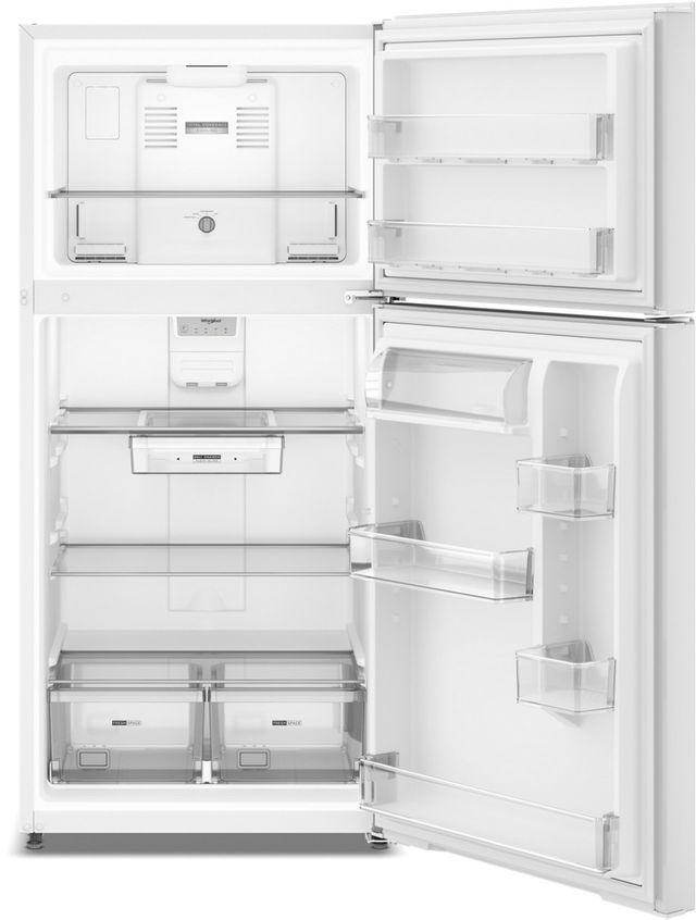 Whirlpool® 30" 19.3 Cu. Ft. White Top Freezer Refrigerator with Total Coverage Cooling-1