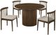 Coaster® Hamlyn 5-Piece Walnut/Wheat Dining Table Set-0