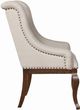 Coaster® Brockway 2-Piece Cream/Antique Java Arm Chairs-2