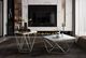 Mazin Furniture Lyris White Cocktail Table with Silver Base-3