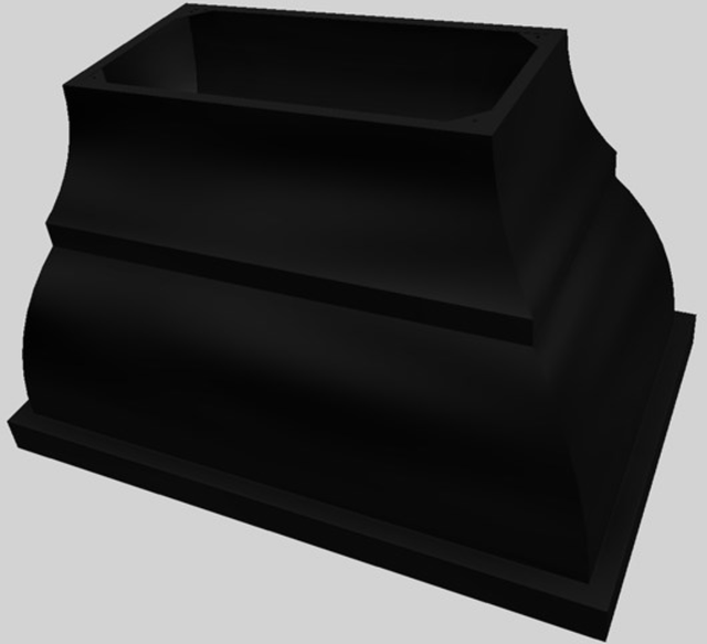 Vent-A-Hood® Designer Series 48" Black Island Range Hood-4