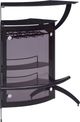 Coaster® Dallas Smoked/Black 3-Bottle Wine Rack Bar Unit-1