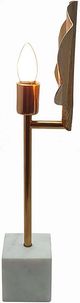 A & B Home Gold/White Lamp-1