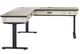 Martin Furniture Hartford Brown/White 60" L-Shape Electric Sit/Stand Desk-1
