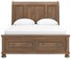 Signature Design by Ashley® Feddinger Medium Brown Queen Storage Sleigh Bed-2