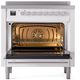 Ilve® Professional Plus II 36" White Pro Style Induction Range-2