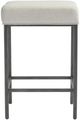 Universal Explore Home™ Mitchell Gray/Zora Cream Console Stool-0