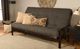 Kodiak Furniture Linen Charcoal 8" Coil Hinged Innerspring Queen Futon Mattress -2