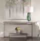 Uttermost® Clea Light Gray Wash Console Table with Brushed Nickel Base-1