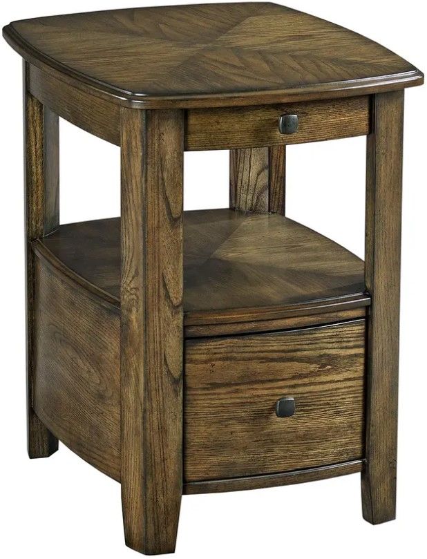 Hammary® Primo Graphite Square Chairside Table-0