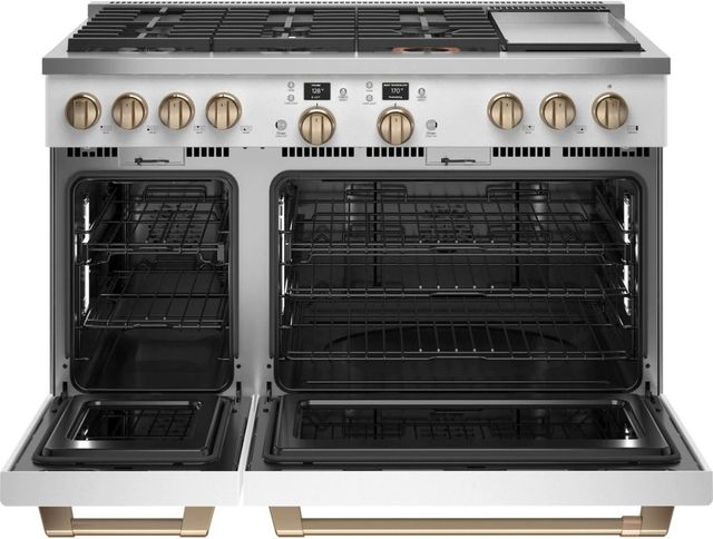 Café™ 48" Matte White Pro Style Dual Fuel Range-1